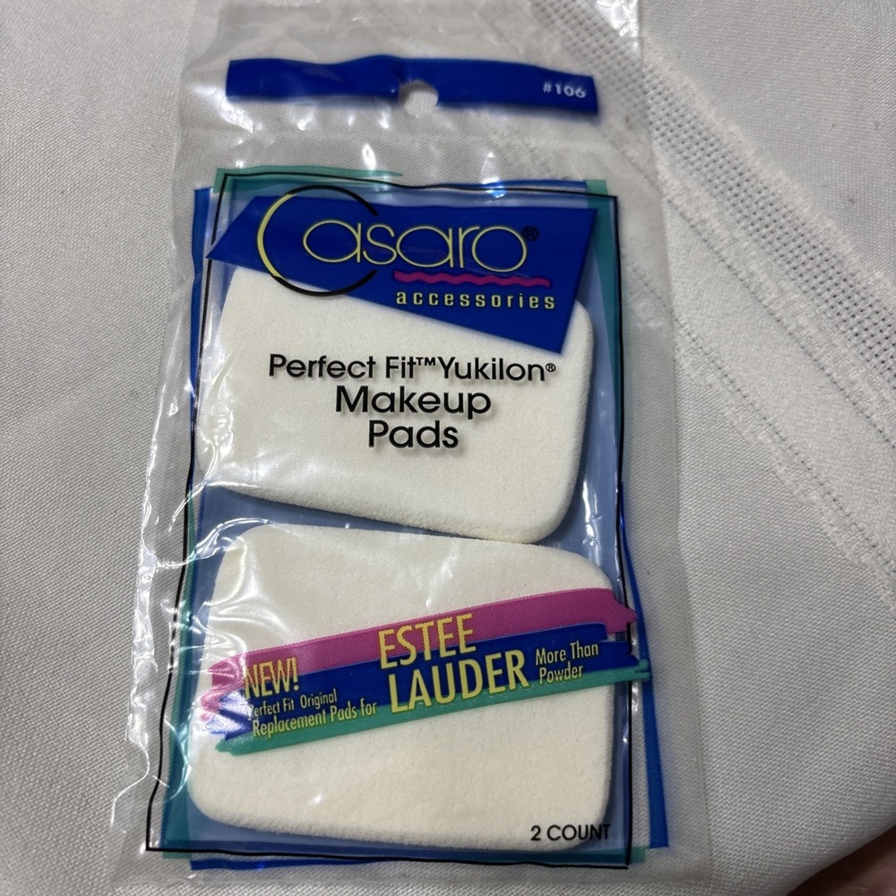 Vintage CASARO PERFECT Fit‎ Yukilon Makeup Pads Estée Lauder Fit